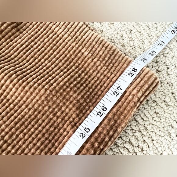 Lost and wander garmentory Alicia wide leg corduroy pants button fly neutral M - Picture 9 of 10